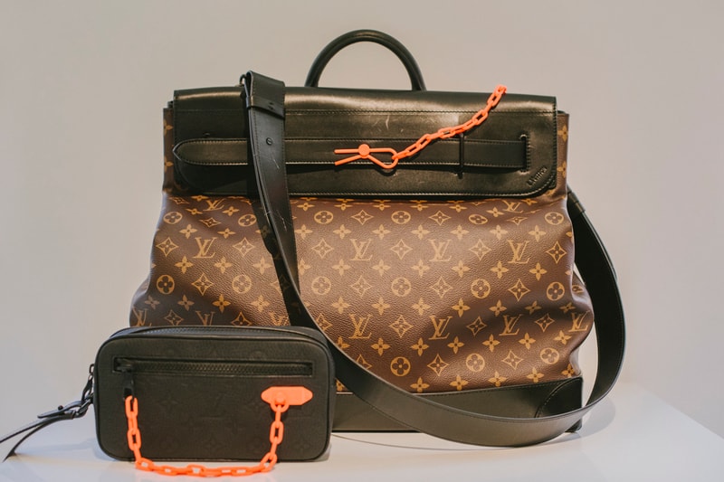Virgil Abloh Louis Vuitton Spring/Summer 2019 Top Handle Bag Monogram Orange