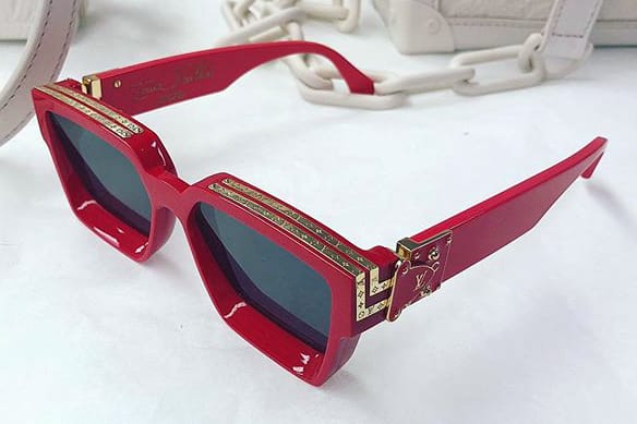 Virgil Abloh's First Louis Vuitton Collection Includes These Luxe, Red Sunglasses