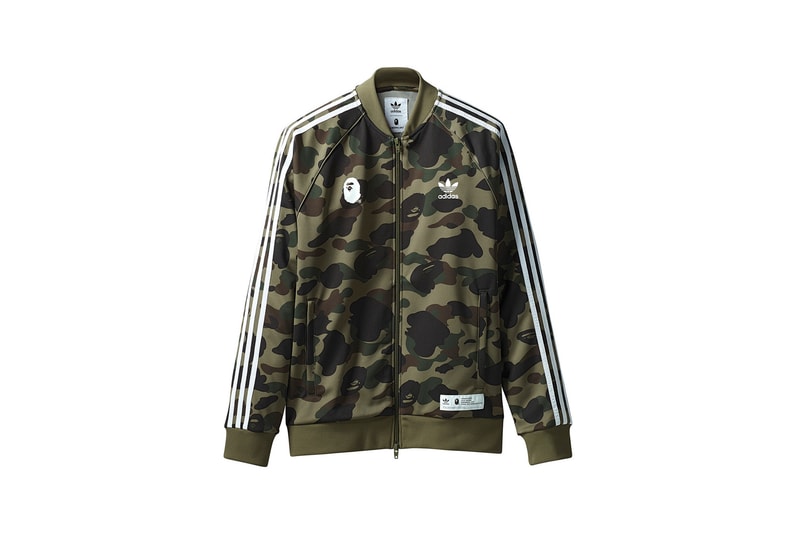BAPE x adidas Originals Collection Track Jacket Green
