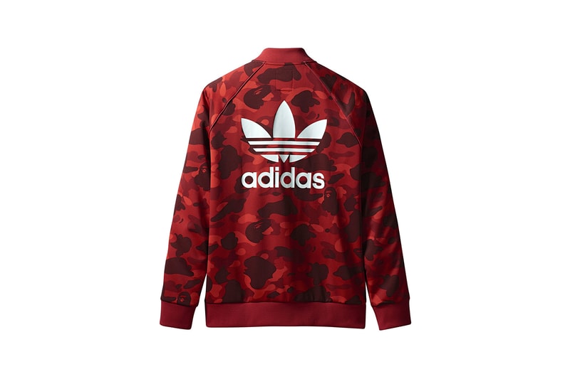 BAPE x adidas Originals Collection Track Jacket Red