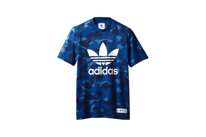 BAPE x adidas Originals Collection T-shirt Blue