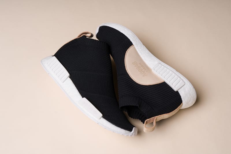 The adidas NMD_CS1 "Core Black" Features Luxe, Nude Details