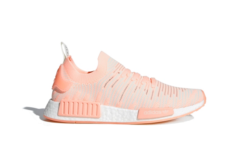 adidas Originals NMD Sneaker Arrival Footwear Pink Creme Beige Black Silhouette
