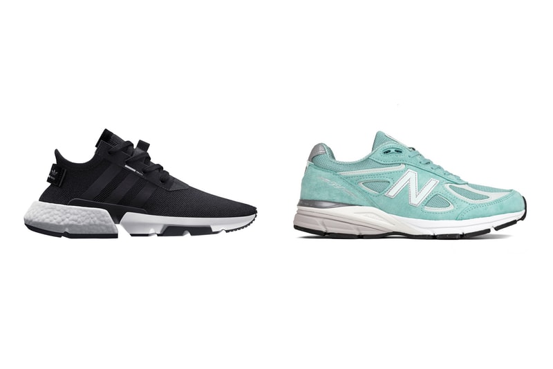 adidas P.O.D-S3-1 Black New Balance 990 Mineral Sage Seafoam
