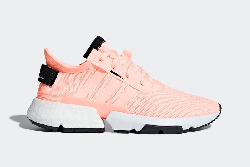 adidas pod s31 clear orange boost eva midsole mesh lifestyle sneaker