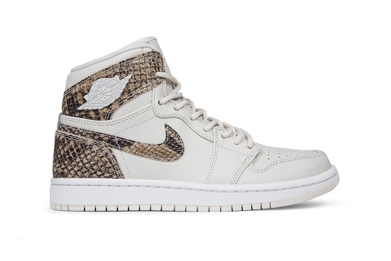 Air Jordan 1 High Phantom White Snakeskin