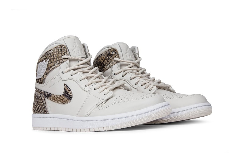 Air Jordan 1 High Phantom White Snakeskin