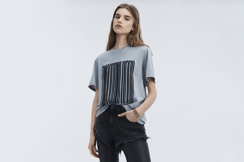 alexander wang barcode capsule collection hoodies track pants crop tops tees