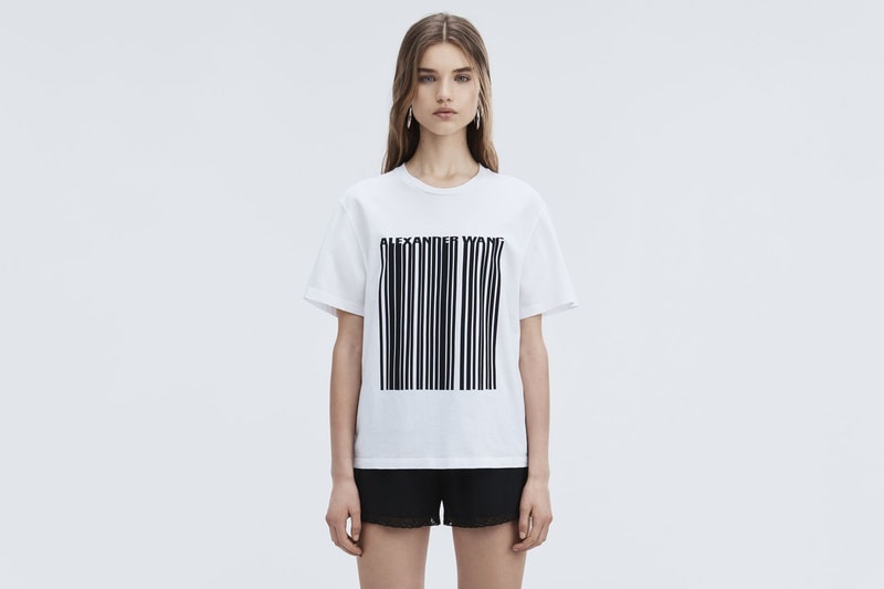 alexander wang barcode capsule collection hoodies track pants crop tops tees