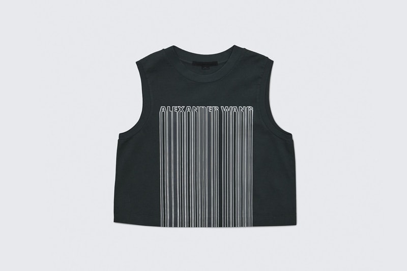 alexander wang barcode capsule collection hoodies track pants crop tops tees