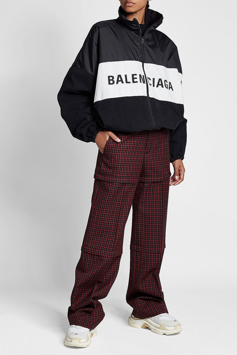 Balenciaga Demna Gvasalia Sporty Logo Windbreaker Jacket