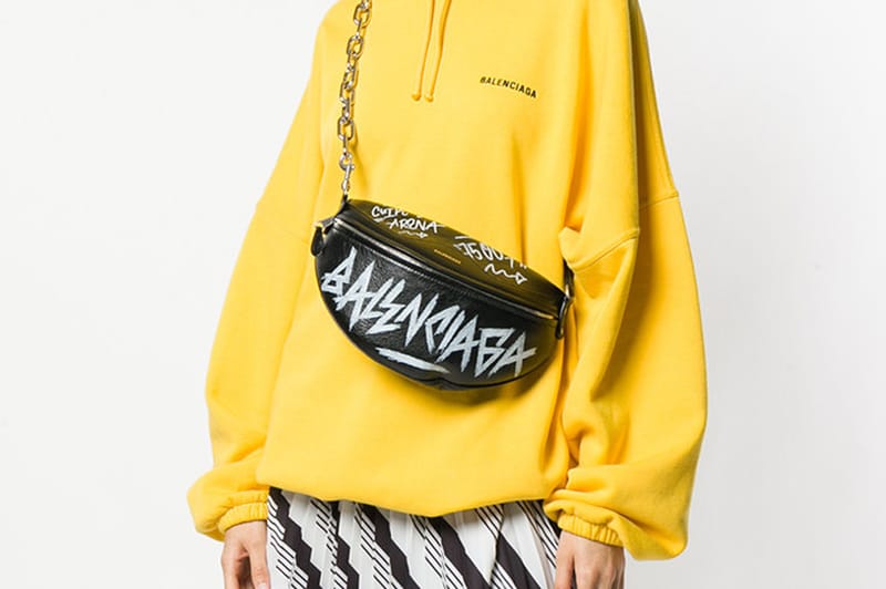 Balenciaga's Souvenir Belt Bag Gets Covered in Graffiti