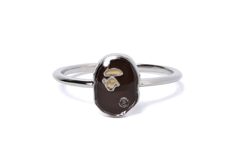 BAPE New APE Logo Rings and Earrings Jewelry 