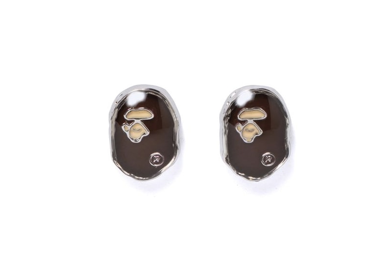 BAPE New APE Logo Rings and Earrings Jewelry 