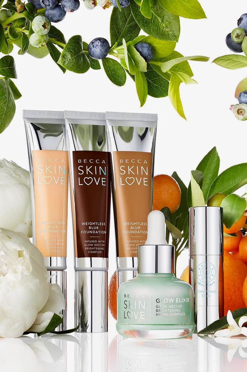becca cosmetics new natural beauty line skin love skincare serum highlighter foundation