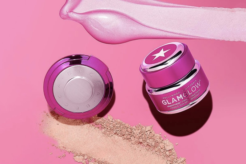 BECCA x GLAMGLOW Pink GravityMud Mask Shimmering Skin Perfector Beauty Collaboration