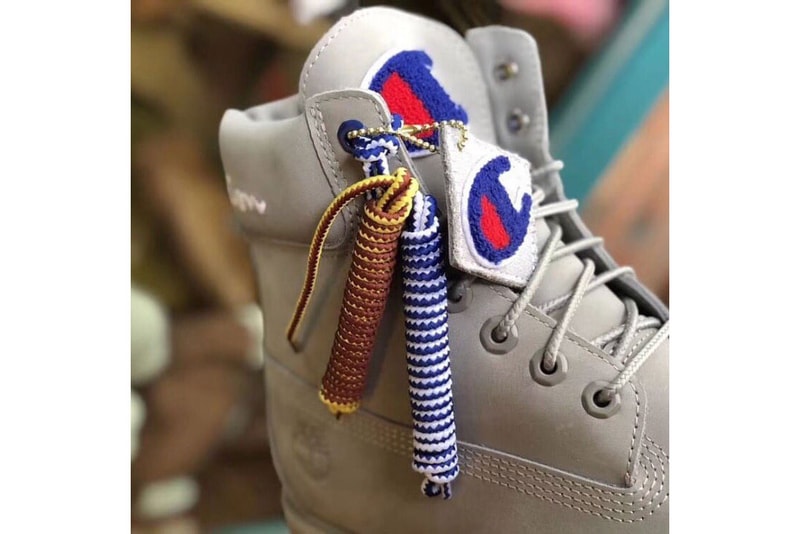 Champion Timberland Boots Grey Black