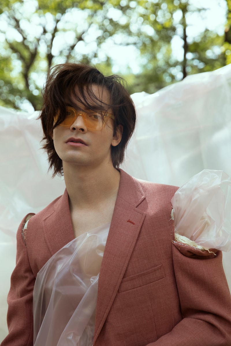 CHIMI See Through Collection Square Sunglasses #004 Mango