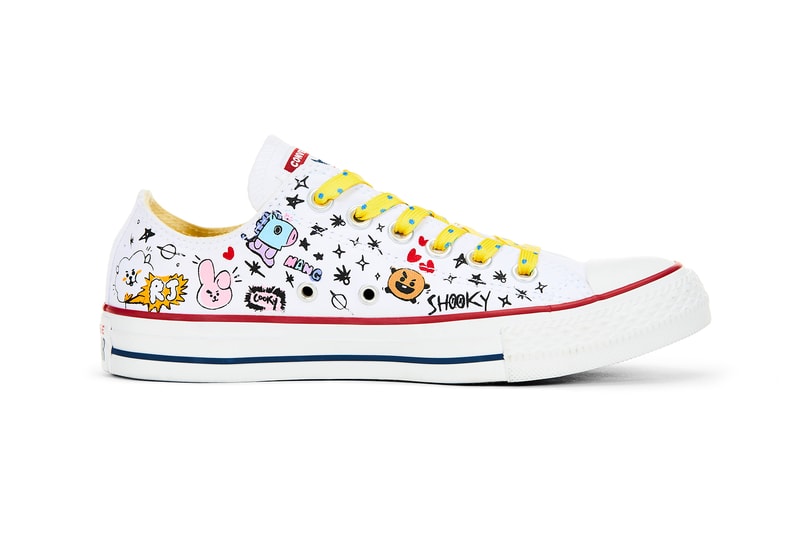 converse chuck taylor all star hi ox line friends bts bt21 collaboration