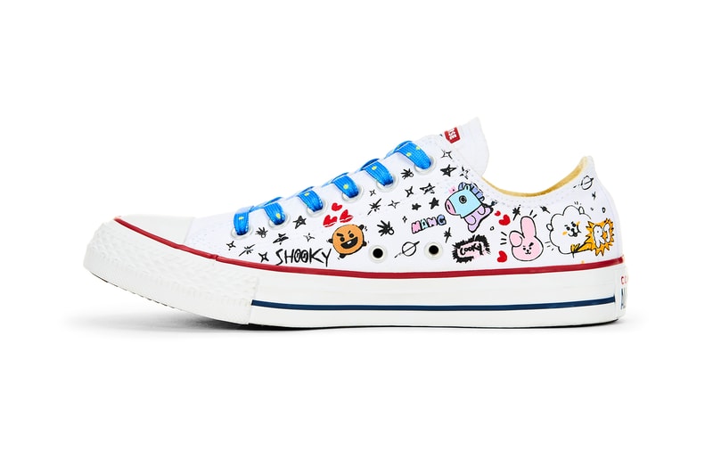 converse chuck taylor all star hi ox line friends bts bt21 collaboration