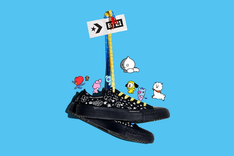 converse chuck taylor all star hi ox line friends bts bt21 collaboration
