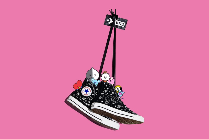 converse chuck taylor all star hi ox line friends bts bt21 collaboration