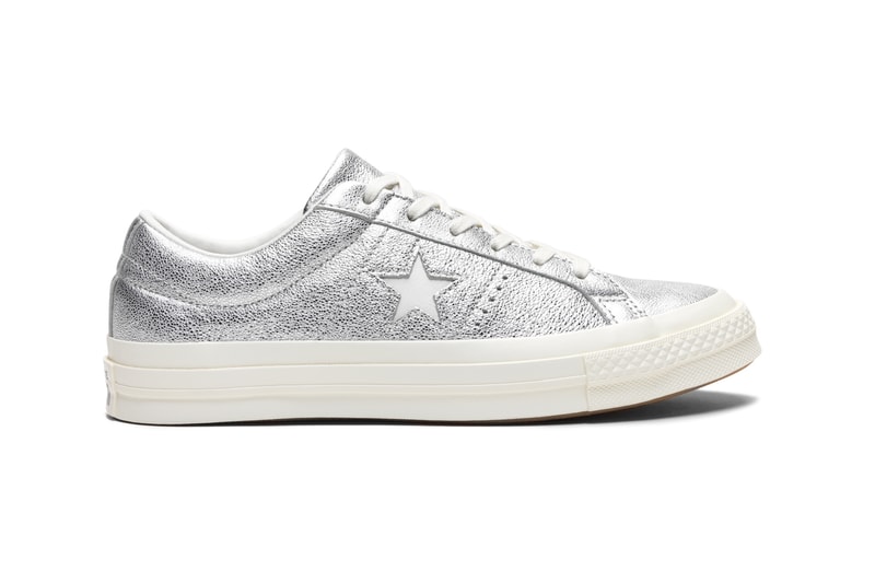 Converse Heavy Metallic One Star Silver