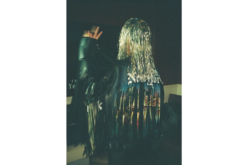 doublet Fall/Winter 2018 Lookbook New York Graphic Print Leather Jacket Black