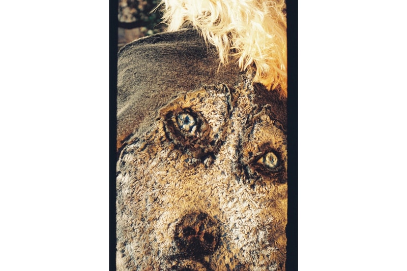 doublet Fall/Winter 2018 Lookbook Dog Print Fur Coat Brown Tan