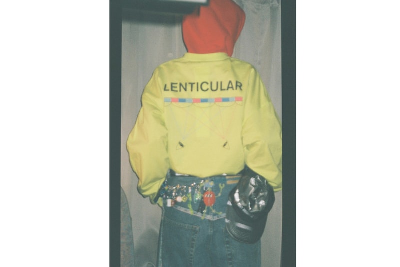 doublet Fall/Winter 2018 Lookbook No Lenticular Hoodie Light Green