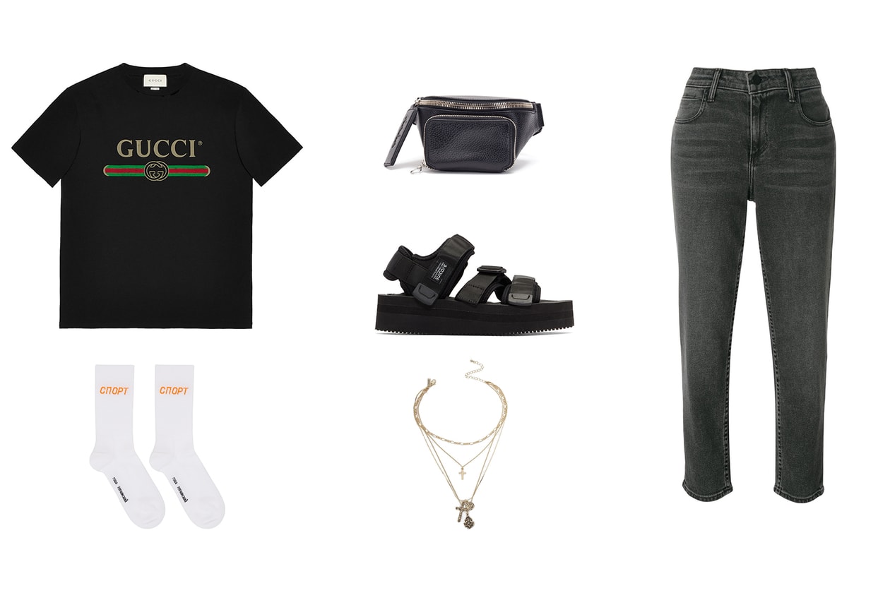 Summer Outfit Inspiration Graphic T-Shirt Tee Gucci Get the HYPEBAE Look Styling Alexander Wang Kara Suicoke Gosha Rubchinskiy