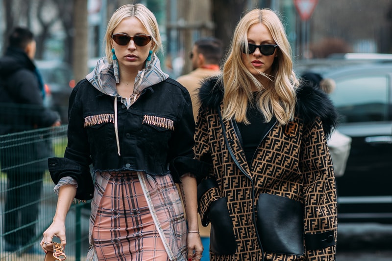 Caroline Vreeland Shea Marie Milan Fall/Winter 2018 Fashion Week Fendi Coat Black Brown