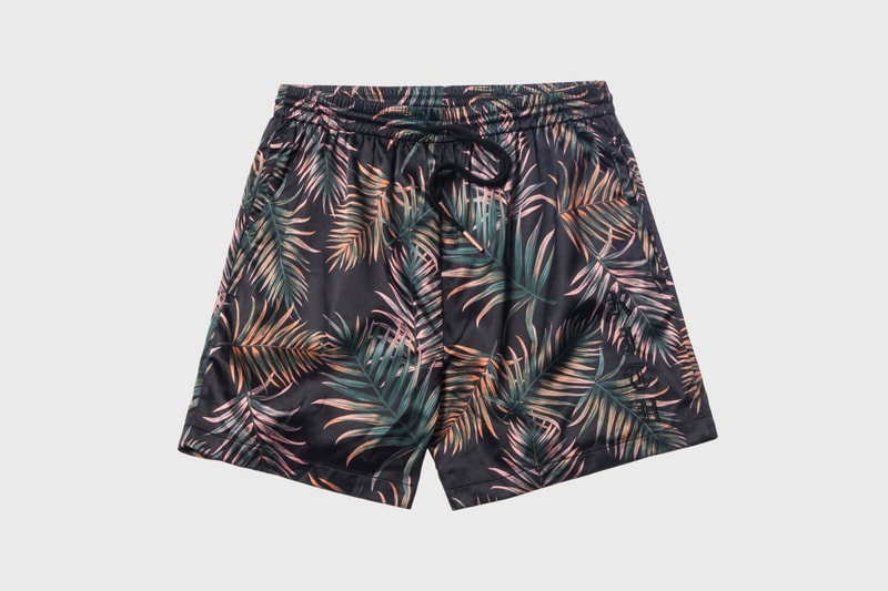 KITH Women Summer 2018 Collection Satin Ellen Short Leaf Print