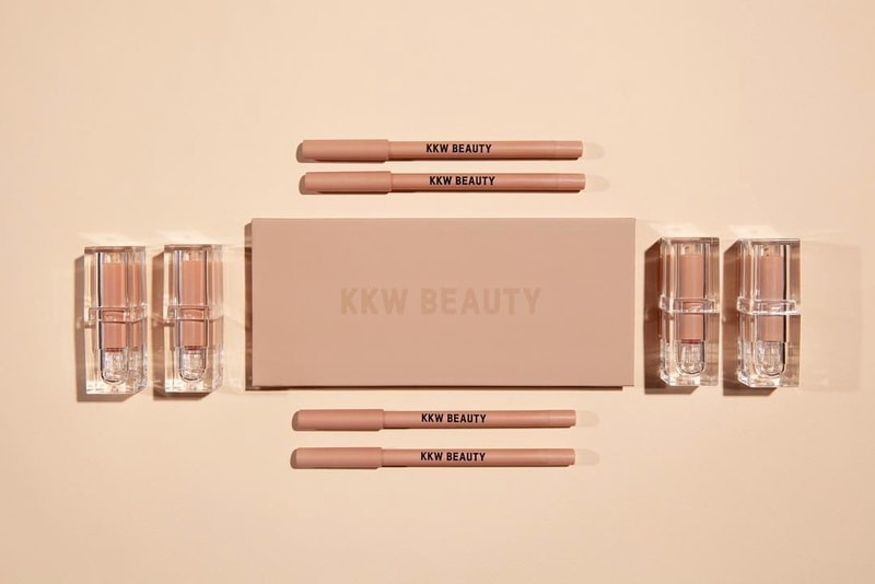 kkw beauty kim kardashian makeup classic collection eyeshadow palette lipsticks lip liners popup