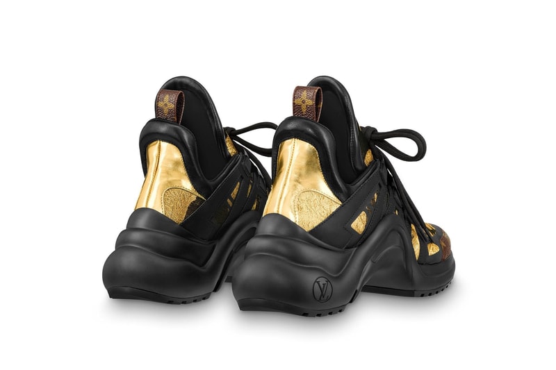 Louis Vuitton Archlight Sneakers Pink Black Gold Red Metallic White Sole Where to Buy