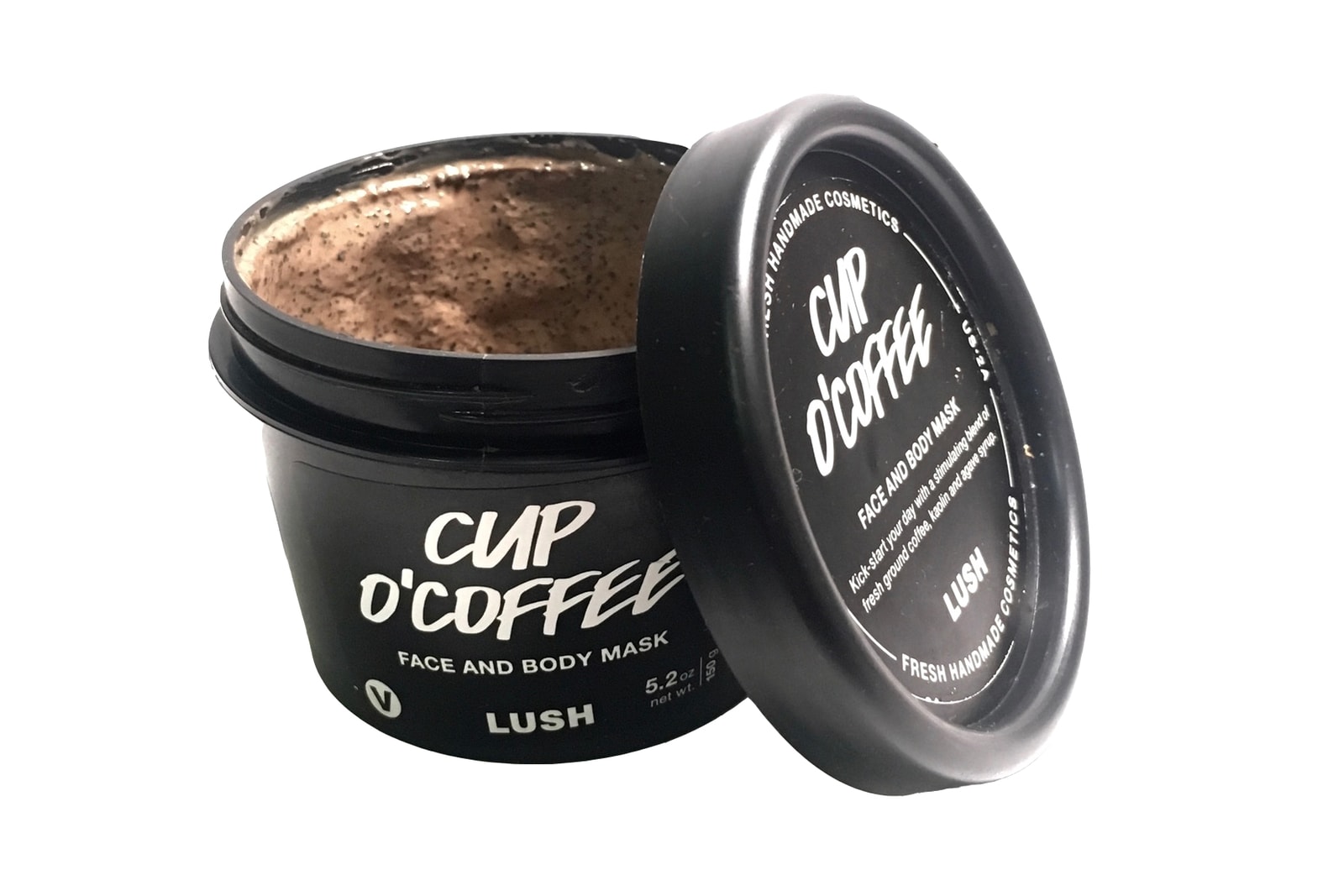 lush cosmetics cup o coffee face body mask skincare