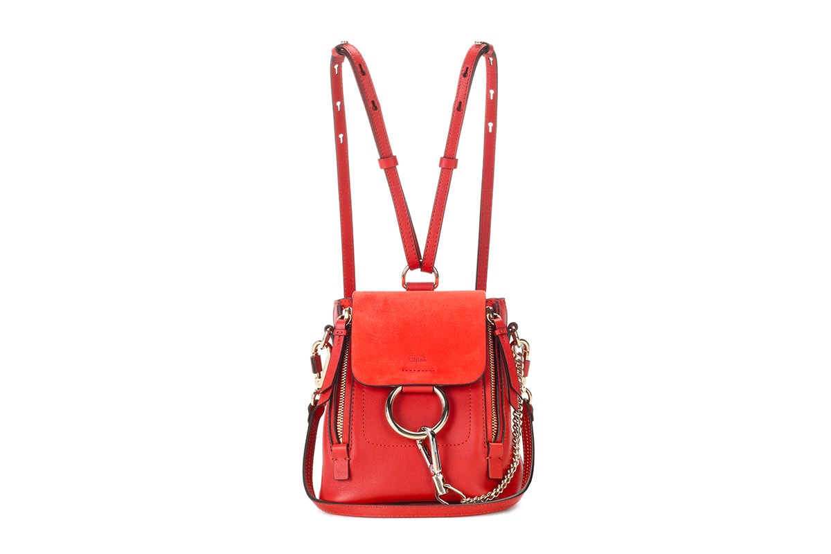 chloe mini backpack sale Faye Elevate your everyday carry with this exquisite Chlo Antiqued Pink Leather Horse Medal Backpack Mini Backpack Chloe Faye Backpack