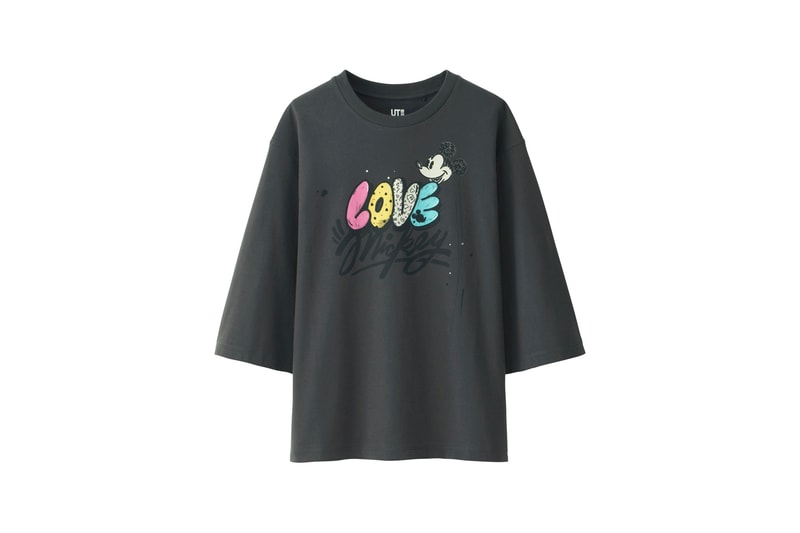 Love & Mickey Mouse Uniqlo UT T-Shirt Collection Grey
