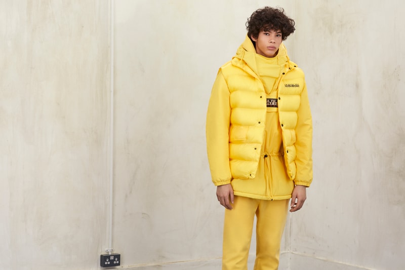NapapijriFall/Winter 2018 Outerwear Collection Purple Yellow Puffer Jacket Parka