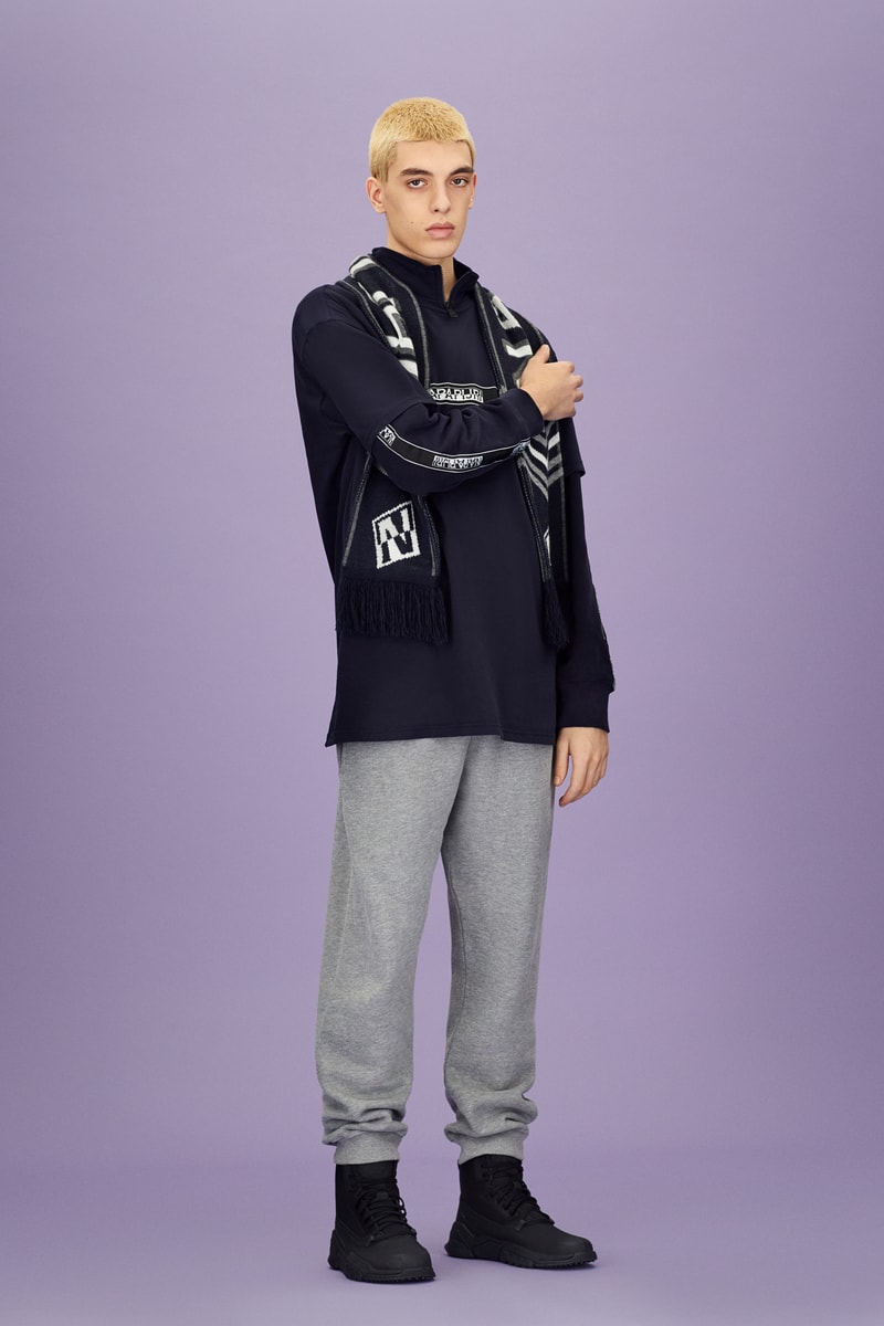 NapapijriFall/Winter 2018 Outerwear Collection Purple Yellow Puffer Jacket Parka