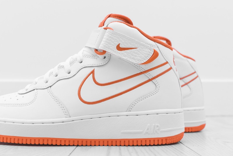 nike air force 1 mid terra orange kith leather strap