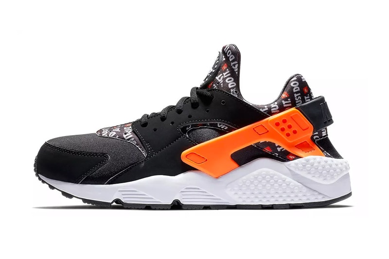 nike air huarache just do it slogan neoprene leather textile