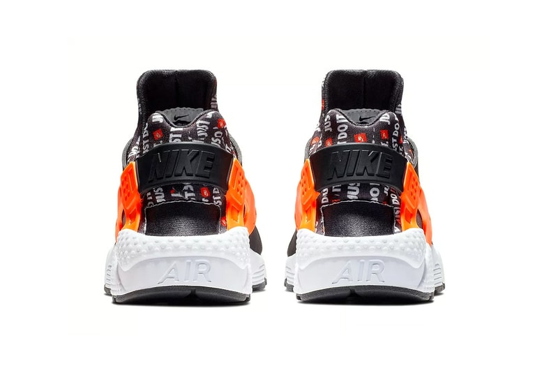 nike air huarache just do it slogan neoprene leather textile