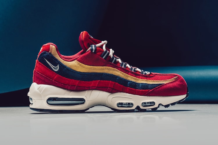 Nike's Air Max 95 Premium "Red Crush/Provence Purple" Will Take You From Day-To-Night