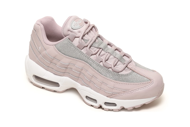 Nike Air Max 95 SE Particle Rose Pink Metallic Silver Glitter Women's Sneakers