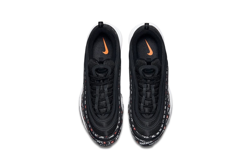 nike air max 97 just do it black slogan retro