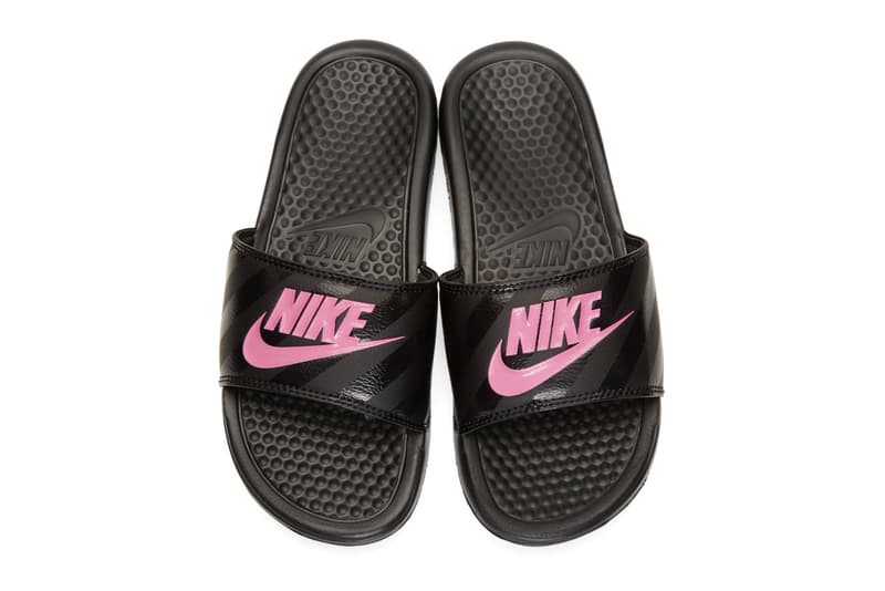 Nike Drops Benassi Slides in Black / Hot Pink | Hypebae display picture 3
