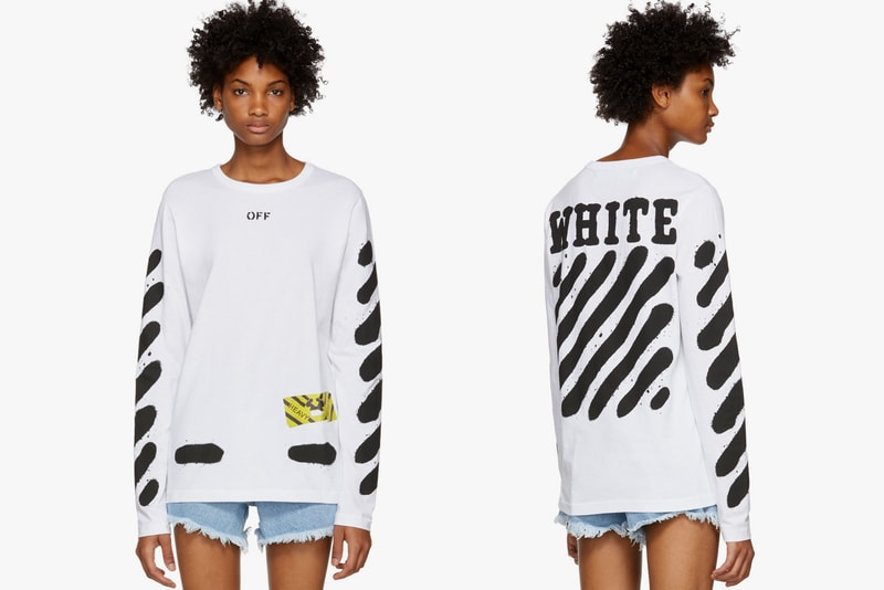 Off White Spray Paint T Shirt White
