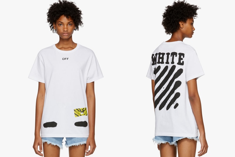 Off White Spray Paint T Shirt White