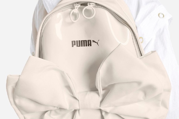 The New PUMA Suede Backpack Is Topped With a Giant Bow